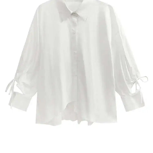 Load image into Gallery viewer, Big Size Vest Shirt Wide Leg Pants Three Piece Suit New Lapel Long Sleeve Women Fashion Tide Spring Autumn 2025 1DH5373
