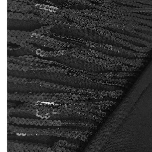 Load image into Gallery viewer, Black Sequins Vest Half-body Skirt Two Pieces Suit New Lapel Sleeveless Women Fashion Tide Spring Autumn 2025 1DJ1103
