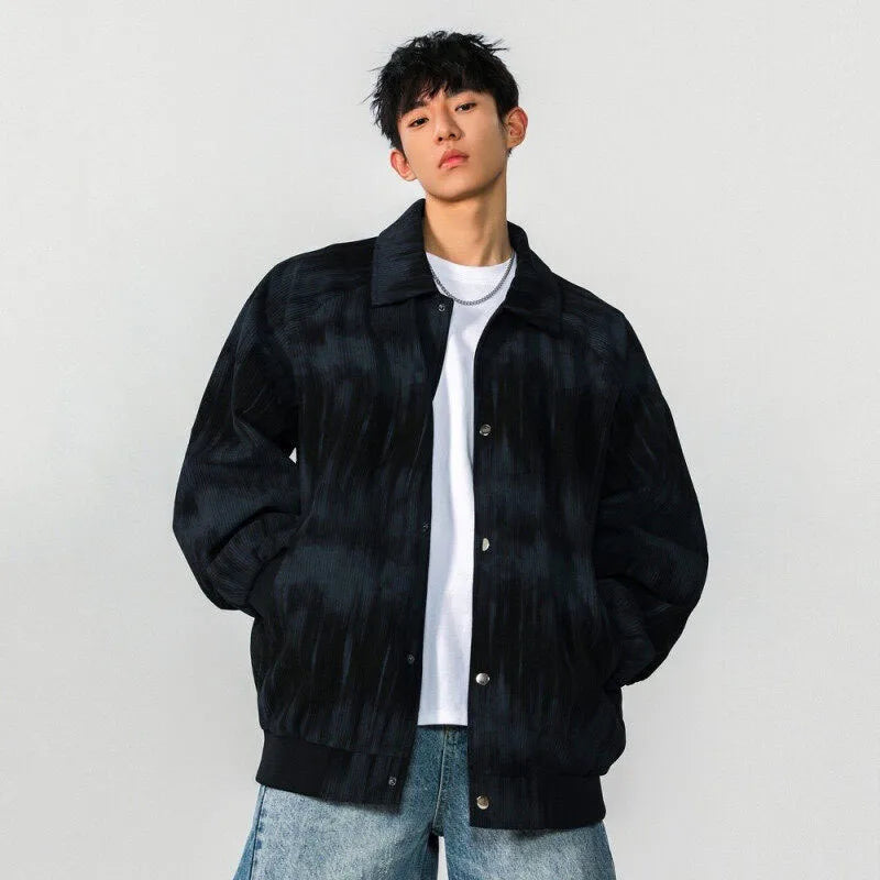 American Style Male Jackets New Spring Turn-down Collar Solid Color Single Breasted Casual Male Clothing Trendy 9W1238