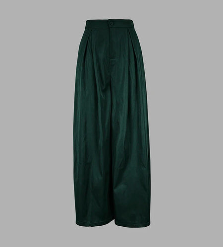 Loose Women's Casual Pant Outifits Fall 2024 traf Floor Wide Leg Trousers with Pocket for Female Y2k Clothes Spring