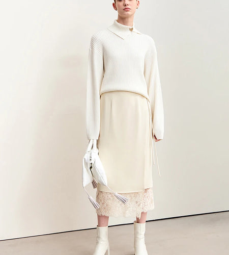 Minimalism 2024 Skirts for Women New Autumn Elegant Commuter Lace Strap Skirt One-piece Wrap Fashion Women's Skirt 12443012