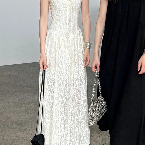 Load image into Gallery viewer, Women Green Printed Bandage Long Spaghetti Strap Dress New V-Neck Sleeveless Fashion Tide Spring Summer 2025 1DJ1311
