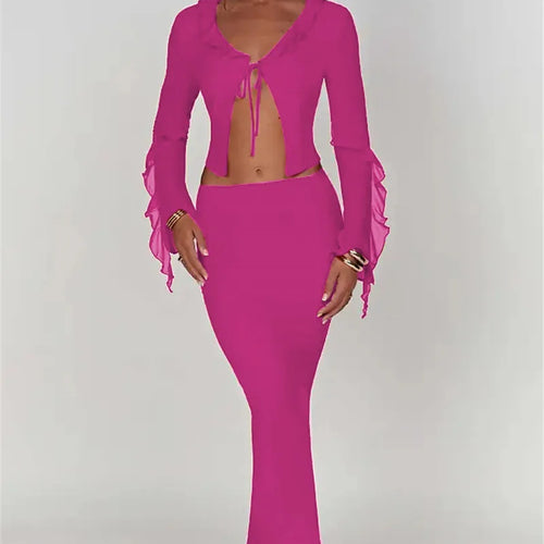 Load image into Gallery viewer, Thickened Fabric Sexy Maxi Skirt Women 2023 Autumn Winter New Solid High Waist Skinny Club Party Long Skirt Elegant
