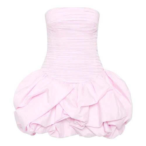 Load image into Gallery viewer, Hit Color Printing Slimming Dresses For Women Strapless Sleeveless High Waist Temperament Dress Female Fashion New
