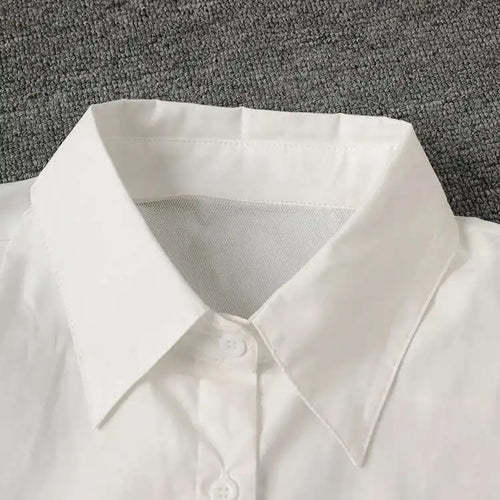 Load image into Gallery viewer, Women Black Irregular Hem Big Size Shirt Dress New Lapel Long Sleeve Loose Fit Fashion Tide Spring Autumn 2025 1DE2485
