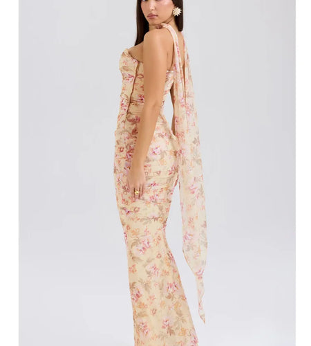 Sexy Tight Top Half Length Skirt Two-piece Set For Women Strapless High Waist Slim Set Elegant Party Club Evening Dress