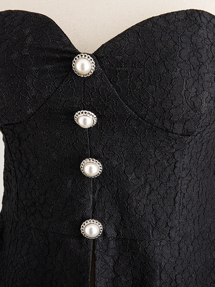 Patchwork Button Shirts For Women Slash Neck Sleeveless Pullover Embroidery Blouse Female Fashion Clothin