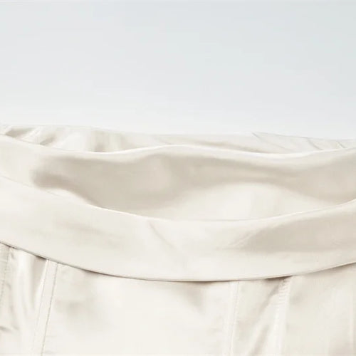 Load image into Gallery viewer, Satin Strapless Sexy Mini Dress Women Fashion Off-shoulder Sleeveless Backless High Waist Ruffle Club Party Dress
