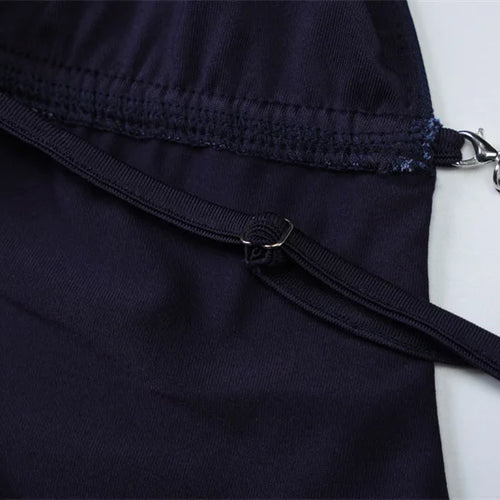 Load image into Gallery viewer, Deep V Neck Print Sexy Maxi Dress Women Gown Blue Halter Sleeveless Backless High Waist Split Long Dress Clubwear
