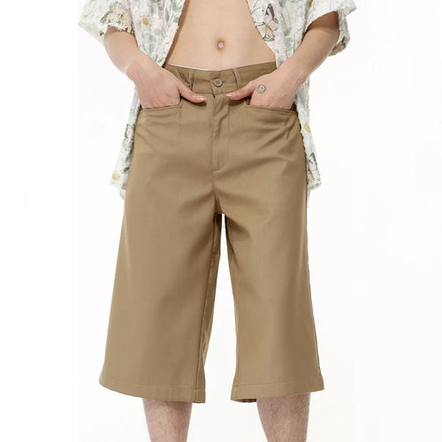 Load image into Gallery viewer, Men&#39;s Wear Summer New Chic Male Suit Shorts Light Luxury Classic Simple Knee Length Pants Casual Solid Color 9C6394
