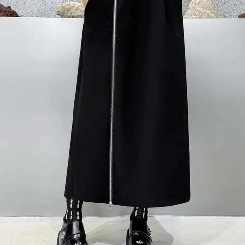 Load image into Gallery viewer, Zipper Sweatshirt Half-body Skirt Two Pieces Suit New Turtleneck Long Sleeve Women Fashion Tide Spring Autumn 2025 1DH7237
