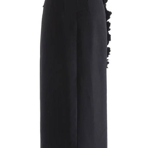 Load image into Gallery viewer, High Waist Red Three-dimensional Flower Elegant Midi Half-body Skirt Women Fashion Tide New Spring Autumn 2025 1DJ0914
