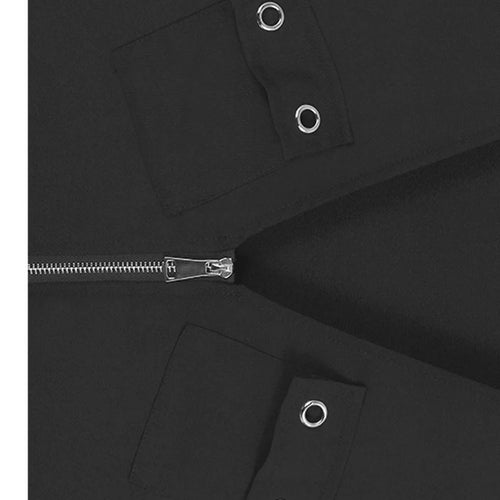 Load image into Gallery viewer, Women Black Zipper Pockets Spliced Big Size Midi Vest Dress New V-Neck Sleeveless Fashion Tide Spring Autumn 2025  1DJ1194
