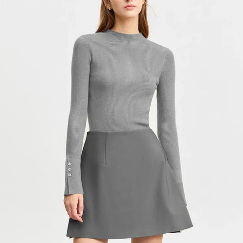 Load image into Gallery viewer, Minimalist Casual Shorts Skirts Women High Waist 2025 Autumn Fashion Office Lady Commuter A-Line Mini Skirt 12343035
