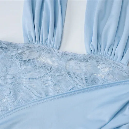 Load image into Gallery viewer, Halter Deep V Neck Sexy Maxi Dress For Women Elegant Fashion Lace Sleeveless Backless Ruched Bodycon Club Long Dress
