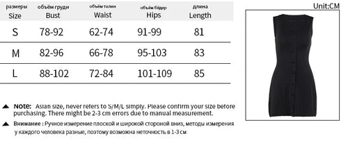 Load image into Gallery viewer, Fashion Sleeveless Sexy Mini Dress For Women New O Neck Single-btrasted Bodycon Club Party Tank Dress Femme Clothes
