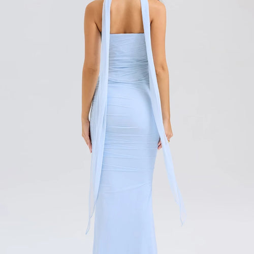 Load image into Gallery viewer, Sexy Two Pieces Sets For Women Strapless Off-shoulder Sleeveless Tops And Elegant High Waist Long Skirt Two Pieces Sets
