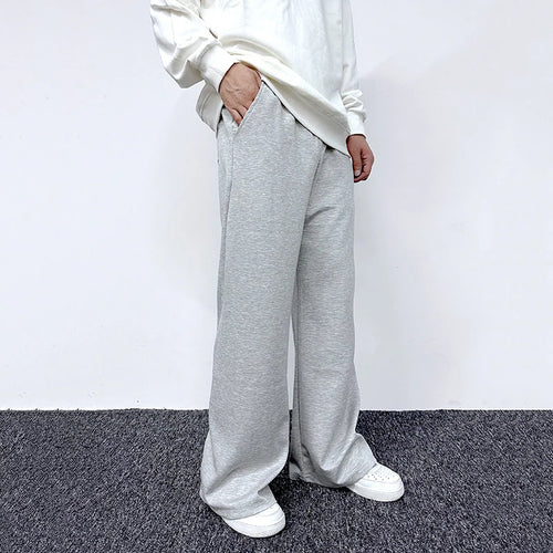 Load image into Gallery viewer, Men's Sweatpants Trendy Loose American Summer Straight Wide Leg Basic Versatile Casual Pants Elastic Waist Trousers 9W1740
