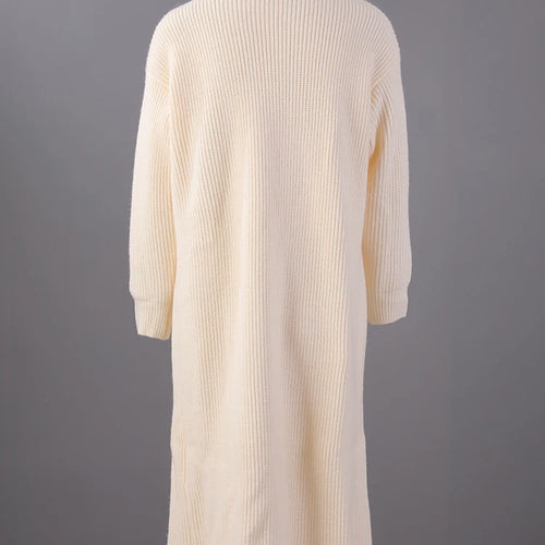 Load image into Gallery viewer, Women Orange Knitting Long Slit Big Size Dress New Turtleneck Long Sleeve Loose Fit Fashion Spring Autumn 2025 1DE5886
