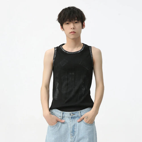 Load image into Gallery viewer, Men&#39;s Sleeveless Tank Top Round Neck Solid Color Trend Fashion Loose Casual Male Vest Summer Niche Design 9C5623
