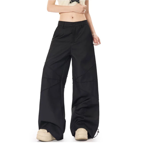 Load image into Gallery viewer, Men's Suit Pants New American Style Straight Leg Trendy High Street Patchwork Stylish Solid Color Male Clothing 9W1926
