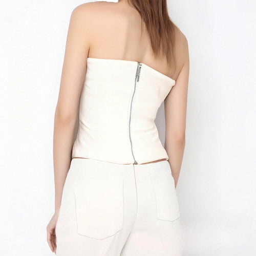 Load image into Gallery viewer, Halter Neck Tops  Women Summer Clothes Solid Color Sleeveless Open Back Front Cross Bandage Tanks 2000s Streetwear
