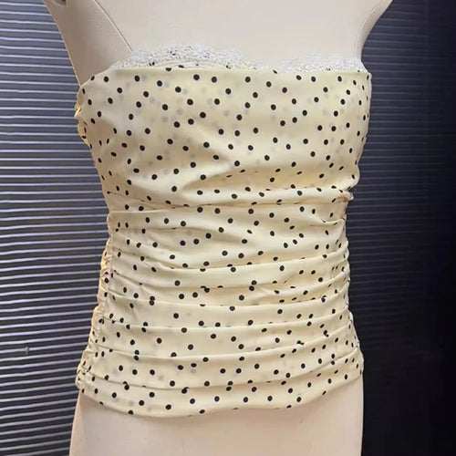 Load image into Gallery viewer, Hit Color Spliced Lace Up Slimming Vests For Women Strapless Sleeveless Tunic Temperament Vests Female Fashion New
