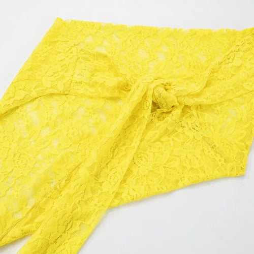 Load image into Gallery viewer, Sexy Slim Fit Women's  Two-piece Set Patchwork Irregular Lace Top And Fashion Short Skirt Two-piece Set Ladies Outfits
