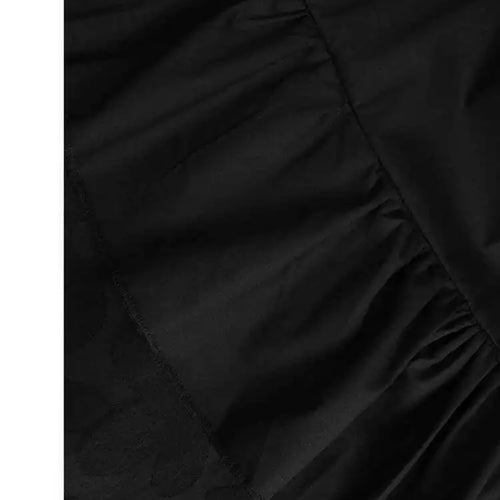 Load image into Gallery viewer, Women Black Flower Mesh Big Size Ruffles Casual Dress New Round Neck Long Sleeve Fashion Tide Spring Autumn 2025 1DH8213
