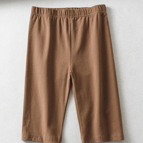 Load image into Gallery viewer, sexy women cotton high waist elastic pure color slim Knee-Length bike shorts female
