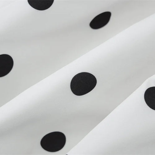 Load image into Gallery viewer, Halter Print Polka Dot Mini Dress Women Fashion Off-shoulder Sleeveless Backless High Waist A-line Club Party Dress
