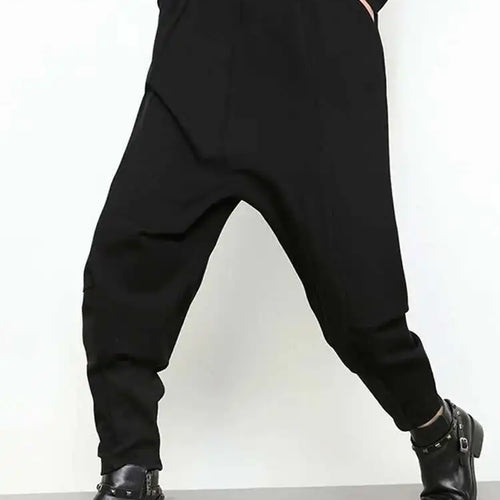 Load image into Gallery viewer, High Elastic Waist Black Pockets Casual Harem Pants New Loose Fit Trousers Women Fashion Tide Spring Autumn 2025 1DF4689
