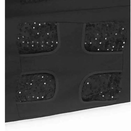 Load image into Gallery viewer, Women Black Sequins Spliced Big Size Midi Vest Dress New V-Neck Sleeveless Fashion Tide Spring Autumn 2025 1DH9971
