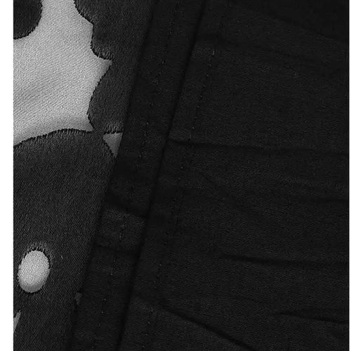 Load image into Gallery viewer, Women Black Flower Mesh Big Size Ruffles Casual Dress New Round Neck Long Sleeve Fashion Tide Spring Autumn 2025 1DH8213
