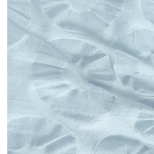 Load image into Gallery viewer, Women Blue Circle Printed Spliced Big Size Midi Shirt Dress New Lapel Short Sleeve Fashion Tide Spring Summer 2025 1DJ1356
