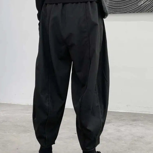 Load image into Gallery viewer, High Elastic Waist Black Brief Long Wide Leg Pants New Loose Fit Trousers Women Fashion Tide Spring Autumn 2025 1DF1078
