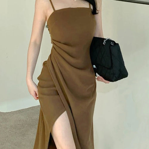 Load image into Gallery viewer, Black Strapless Irregular Pleated Women&#39;s Dresses Solid Color Sleeveless Slim Elegant Korean Style Dress Sexy Office Lady
