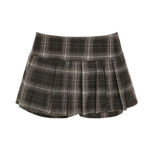Load image into Gallery viewer, Preppy Fashion Plaid With Lining Mini Skirts Women Harajuku Zipper Summer Bottom Y2K Aesthetic Style Pleated 2025 New
