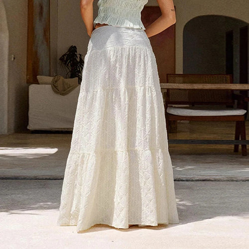 Load image into Gallery viewer, Holiday Style Chic Sexy Side Fork Long Half Skirts Women Summer Beach Party Low Waist Bottom 2025 Trendency Skirt Y2K
