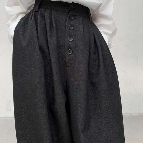 Load image into Gallery viewer, High Waist Blue Black Brief Long Casual Wide Leg Denim Pants New Trousers Women Fashion Tide Spring Autumn 2025 1DH8389
