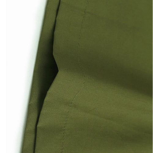 Load image into Gallery viewer, Women Green Drawstring Pocket Big Size Midi Dress New Round Neck Short Sleeve Fashion Tide Spring Summer 2025 1DJ1355
