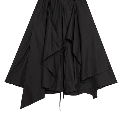 Load image into Gallery viewer, High Elastic Waist Black Irregular Bandage Wide Leg Pants New Trousers Women Fashion Tide Spring Autumn 2025 1DJ1029
