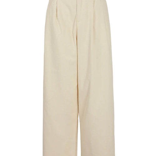 Load image into Gallery viewer, High Waist Beige Pleated Pocket Elegant Long Wide Leg Pants New Trousers Women Fashion Tide Spring Autumn 2025 26D5510
