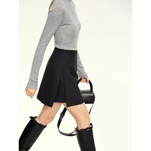 Load image into Gallery viewer, Minimalist Casual Shorts Skirts Women High Waist 2025 Autumn Fashion Office Lady Commuter A-Line Mini Skirt 12343035
