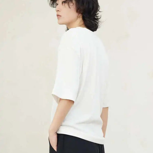 Load image into Gallery viewer, Women Black Irregular Hollow Out Big Size T-shirt New Round Neck Short Sleeve Fashion Tide Spring Summer 2025 1DF9081
