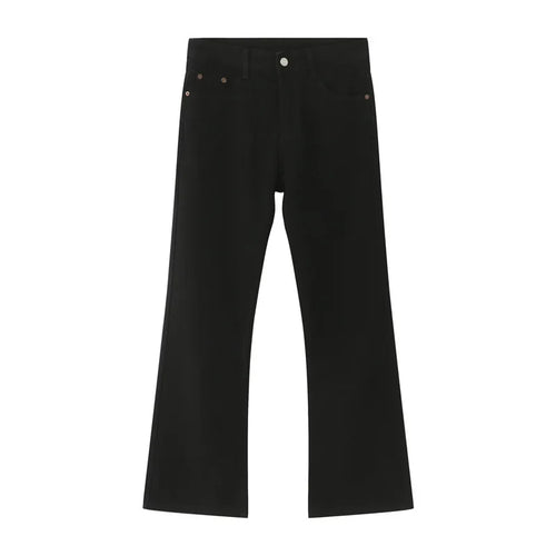 Load image into Gallery viewer, Men's Jeans New Spring High Street Style Slightly Flared Denim Pants Solid Color Handsome Casual Male Trousers 9W1422
