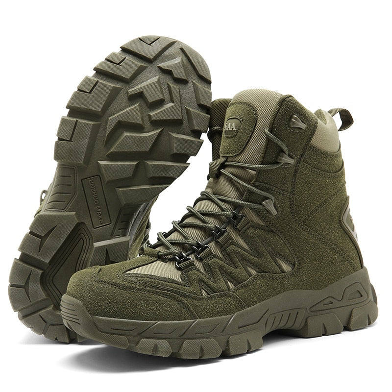 Autumn Winter Military Boots Outdoor Male Hiking Boots Men Special Force Desert Tactical Combat Ankle Boots Men Work Boots