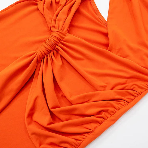 Load image into Gallery viewer, Irregular Ruched Sexy Maxi Dress For Women Gown Hollow Out One Shoulder Sleevelessdraped Bodycon Club Party Long Dress
