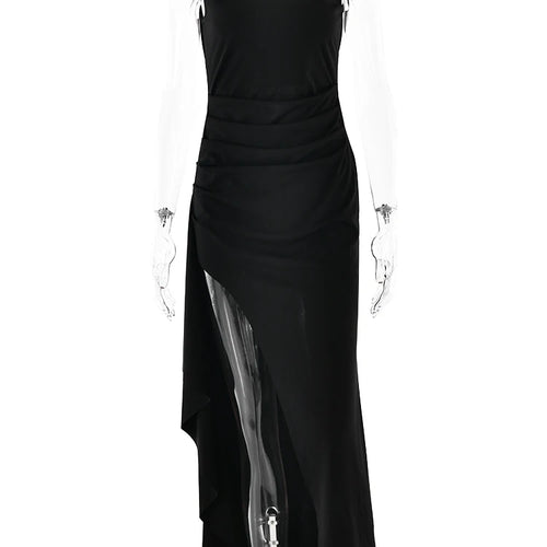 Load image into Gallery viewer, Women's Elegant Sleeveless High Slit Backless Evening Dress, Slim Party Club Dress, Female Bodycon, Summer, New, 2024
