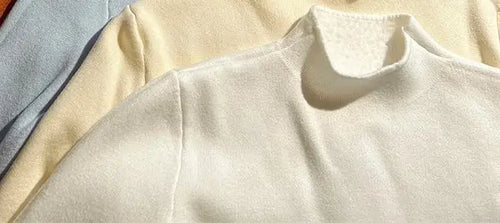 Load image into Gallery viewer, Solid Elegant Basic Knit Pullover Tops Women Half Turtlneck Velvet Sweater Long Sleeve Casual Slim Korean Fashion Autumn Winter
